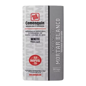 Cemenquin, Mortar Blanco 20Kg